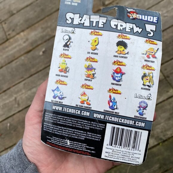 New 2003 Tech Deck Dude World Industries Skate Crew 5 Terminator Wet Willy - Picture 4 of 4